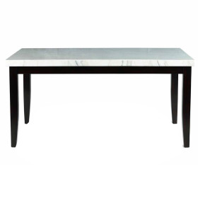 Westby White Marble Dining Table