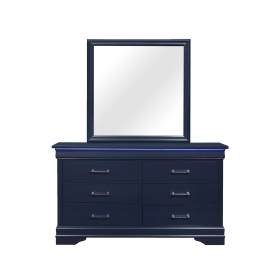 Charlie Blue Dresser and Mirror with LED lighting