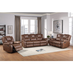 Katie Brown Reclining Sofa and Loveseat Set
