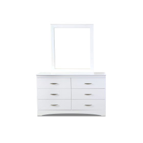 Elsa White Dresser and Mirror