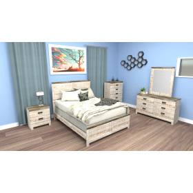Karina White King Complete Bed