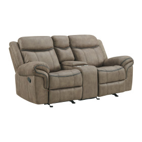 Sorrento Brown Reclining Loveseat