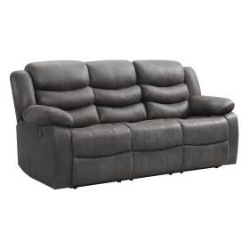 Expedition Grey Reclining Sofa