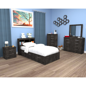 Marley Grey Twin Mates Bed