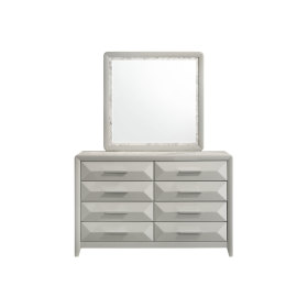 Cascade Grey Dresser and Mirror