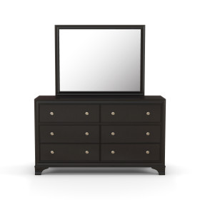 Brooklyn Black Dresser & Mirror