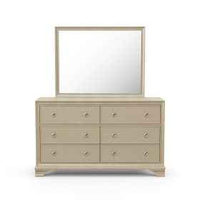 Brooklyn Champagne Dresser & Mirror