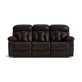 Spectrum Brown Reclining Sofa