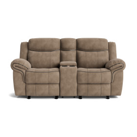 Sorrento Brown Reclining Loveseat