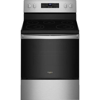 Whirlpool WFE535S0LS 5.3 Cu. Ft. Freestanding Electric Convection Range with Air Fry in Stainless Steel