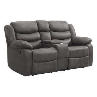 Expedition Grey Reclining Loveseat