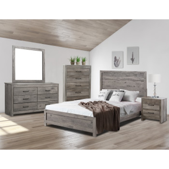 Langston Grey Twin 3pc Bedroom Set