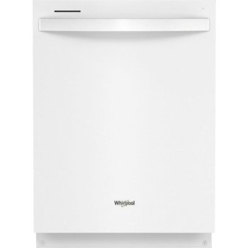 Whirlpool WDT740SALW 24" Top Control Built-In Dishwasher in White