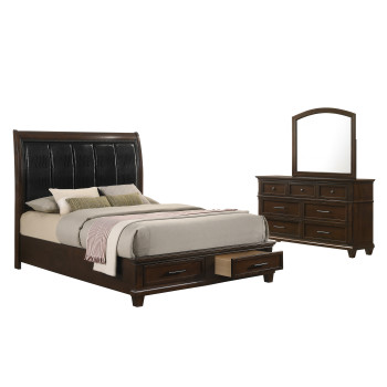 Bradford Brown 3PC King Bedroom Set