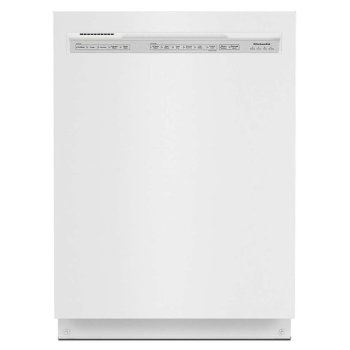 KitchenAid KDFE104KWH 47-Decibel Front Control 24-in Built-In Dishwasher in Stainless Steel