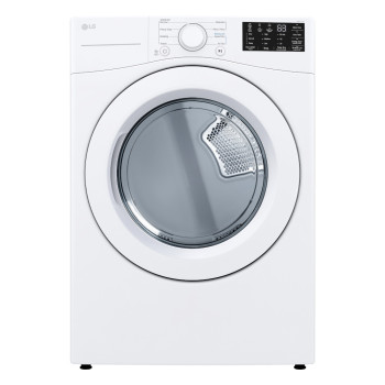 LG DLE3470W 7.4 Cu. Ft. Ultra Large Capacity Electric Dryer with Sensor Dry in White