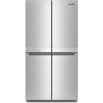 KitchenAid KRQC506MPS 19.4 cu. ft. 36" Counter-Depth 4-Door Refrigerator with PrintShield™ Finish in Stainless Steel