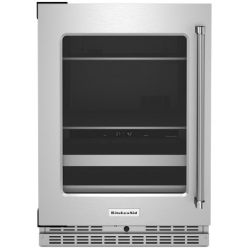 KitchenAid KUBL314KSS 24" Beverage Center with Glass Door in Stainless Steel