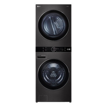 LG WKHC202HBA WashTower Series 11.7 Cu. Ft. Heat Pump Ventless Dryer Laundry Center in Black Stainless Steel