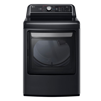 LG DLGX7481LE 7.3 Cu. Ft. Smart Gas Dryer in Platinum Black