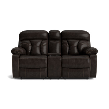 Spectrum Brown Reclining Loveseat