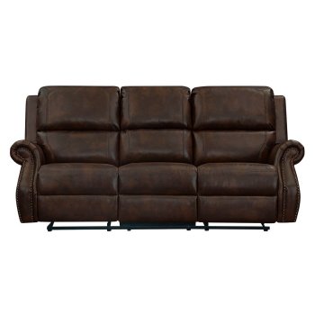 Concord Walnut Reclining Sofa