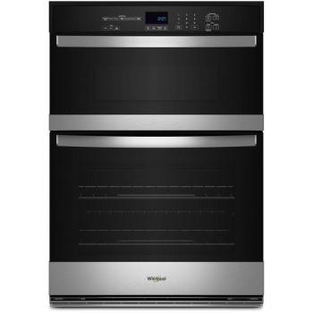 Whirlpool WOEC3030LS 30" 6.4 cu. ft. Capacity Electric Combination Double Wall Oven in Stainless Steel