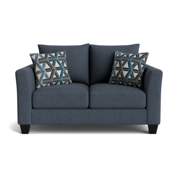 Zoey Indigo Loveseat