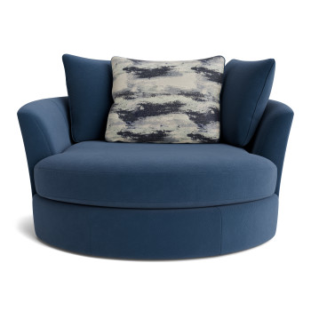 Groovy Navy Swivel Chair