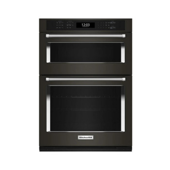 KitchenAid KOEC527PBS 5.7 Cu. Ft. Combination Wall Oven in Black Stainless Steel