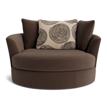 Groovy Brown Swivel Chair