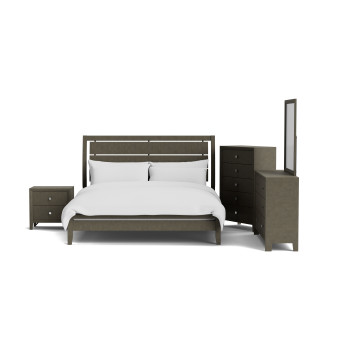 Linden Grey King 5PC Bedroom Set