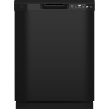 GE GDF535PGRBB 24" Built-In Dishwasher with Front Controls in Black