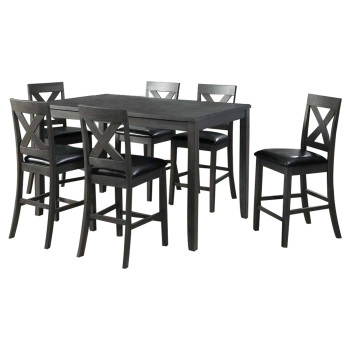 Alex Grey 7 piece Counter Height Dining Set