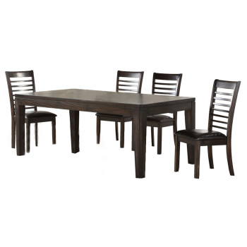 Ally Brown 5 piece Dining Set