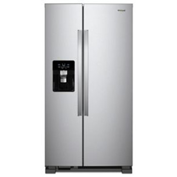 Whirlpool WRS331SDHM 21 Cu. Ft. 33" Side-by-Side Refrigerator in Stainless Steel