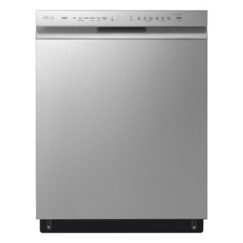 LG LDFN4542S 24" Front Control Dishwasher with QuadWash in Stainless Steel