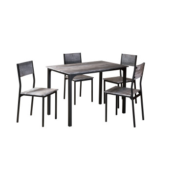 Nox Grey 5pc Dining Set