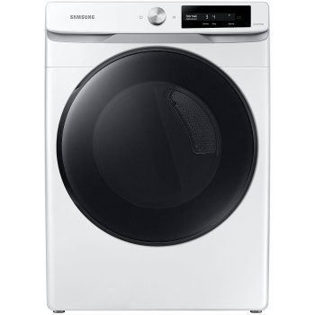 Samsung DVG45A6400W/A3 7.5 cu. ft. Smart Dial Gas Dryer with Super Speed Dry in White
