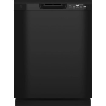 GE GDT535PGRBB 24" Top Control with Plastic Interior Dishwasher with Sanitize Cycle & Dry Boost in Black