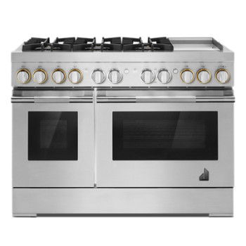 Jenn-Air JDRP548HL 48" Commercial Dual Fuel Range W/Griddle in Stainless Steel