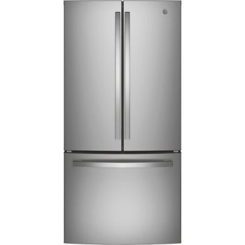 GE GWE19JYLFS 18.6 Cu. Ft. Counter-Depth French-Door Refrigerator in Stainless Steel