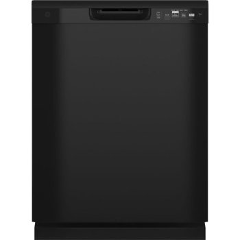 GE GDF511PGRBB 24" Built-In Front Control Dishwasher in Black