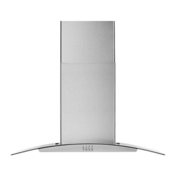 Whirlpool WVW51UC6LS 36" Curved Glass Wall Mount Range Hood in Stainless Steel