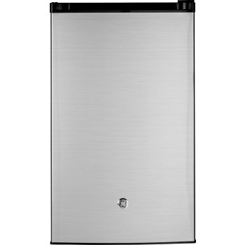 GE GME04GLKLB 4.4 cu. ft. Mini Fridge in Clean Steel