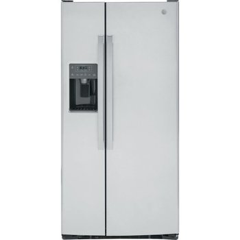 GE GSE23GYPFS Energy Star 23.0 Cu. Ft. Side by Side Refrigerator in Stainless Steel