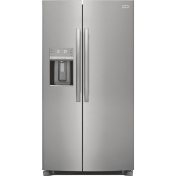 Frigidaire Gallery GRSS2652AF 25.6 Cu. Ft. 36" Standard Depth Side by Side Refrigerator in Stainless Steel