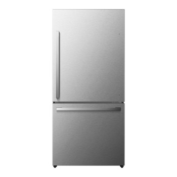 Hisense HRB171N6BSE 17.2-cu ft Counter-Depth Bottom-Freezer Refrigerator in Stainless Steel