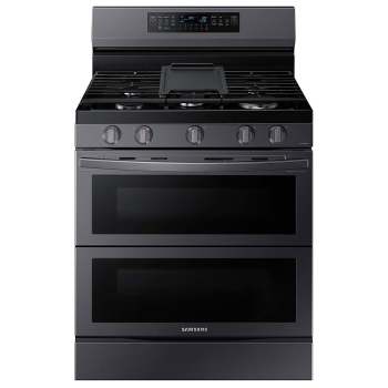 Samsung NX60A6751SG/AA 6.0 cu. ft. Smart Freestanding Gas Range with Flex Duo™, Stainless Cooktop & Air Fry in BSS