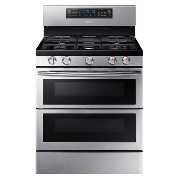 Samsung NX58K7850SS/AA 5.8 cu. ft. Flex Duo with Dual Door Freestanding Gas Range - Stainless Steel